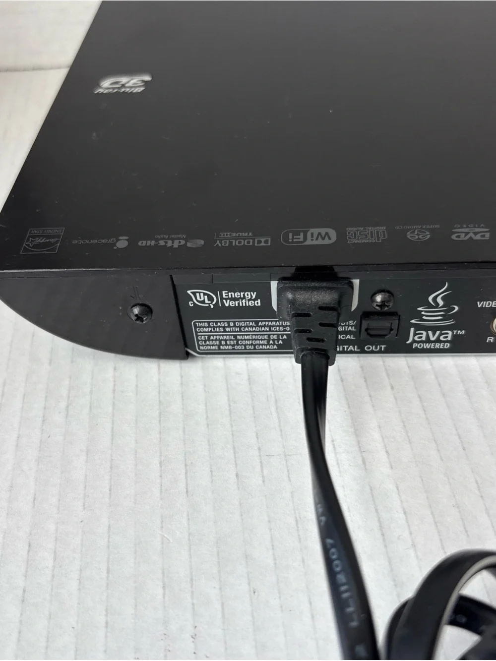 Sony BDP-S590 3D Blu-ray Player Full HD 1080p Built-in Wi-Fi Dolby No Remote